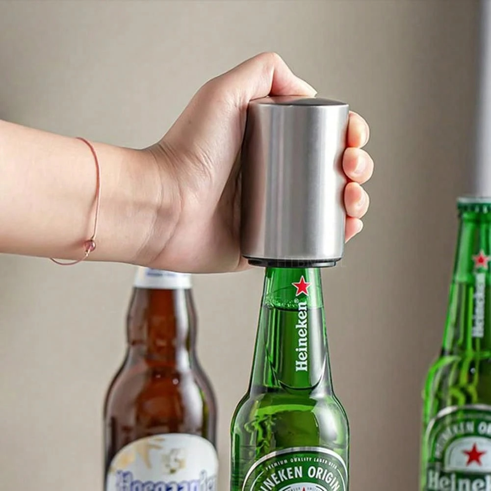 Wine Beers - 1/2Pcs Automatic Beer Bottle Opener Magnet