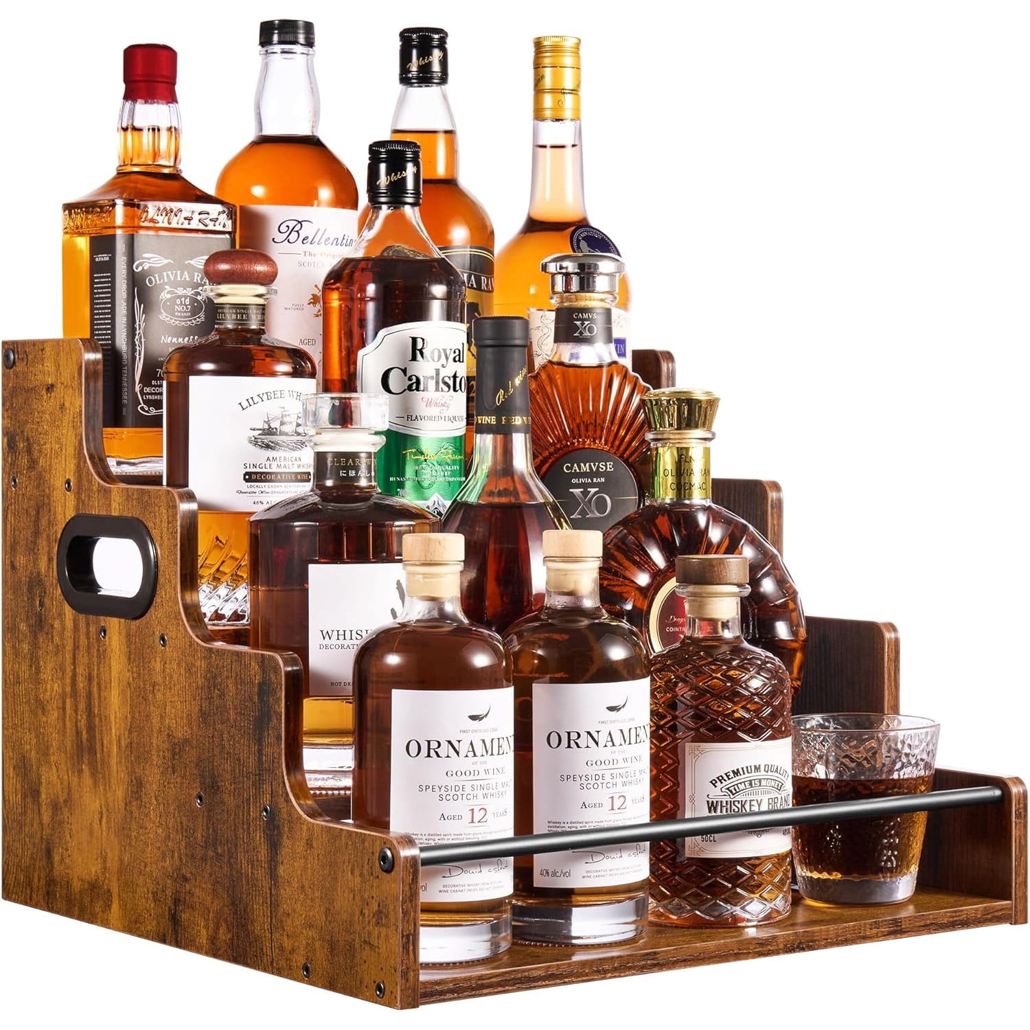 Wine Beer And Spirits - Liquor Bottle Display Shelf, Coffee Syrup