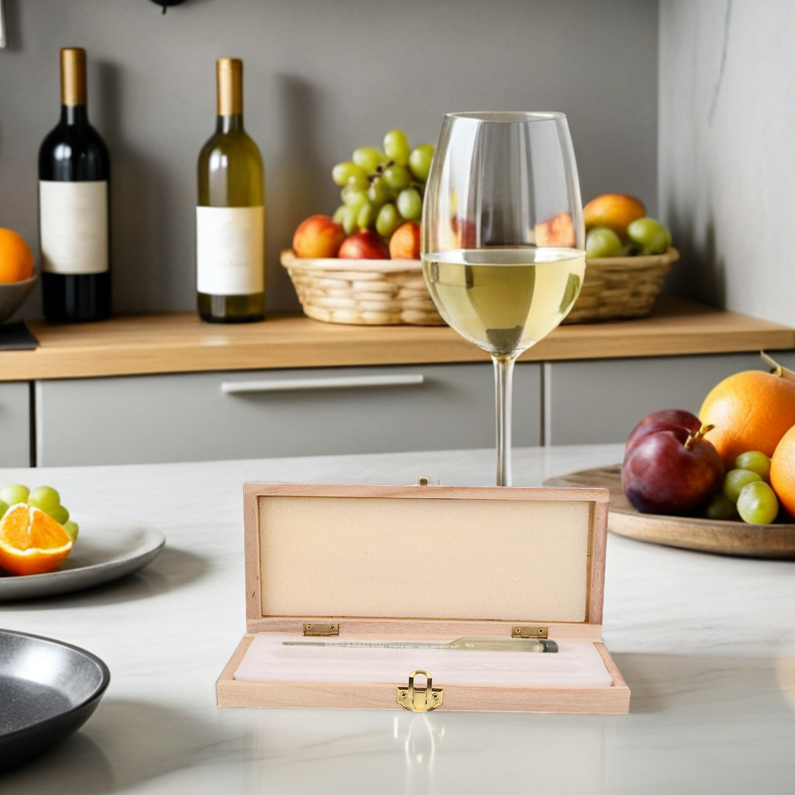 Wooden Hydrometer Storage Box  - đánh giá và giá Wine Beer Spirit