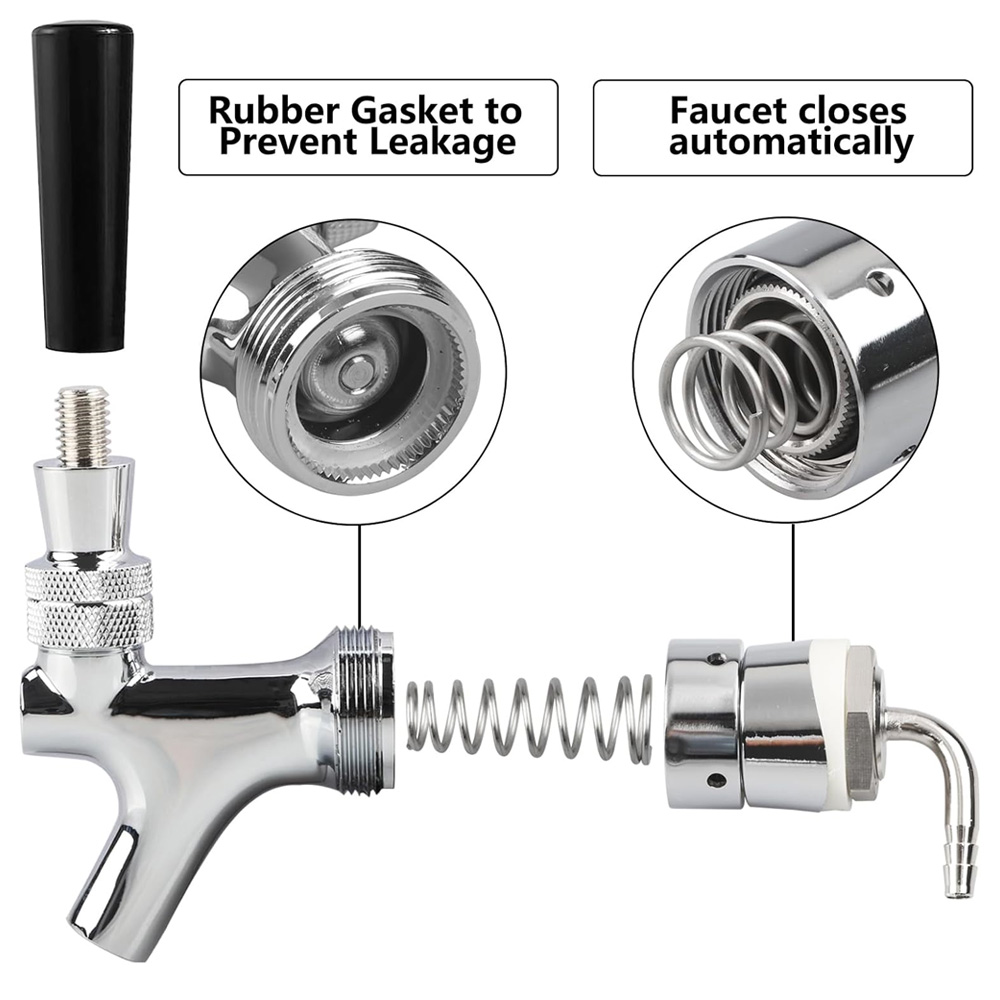 Draft Beer Faucet, Chrome Plat - đánh giá và giá Wine Beers