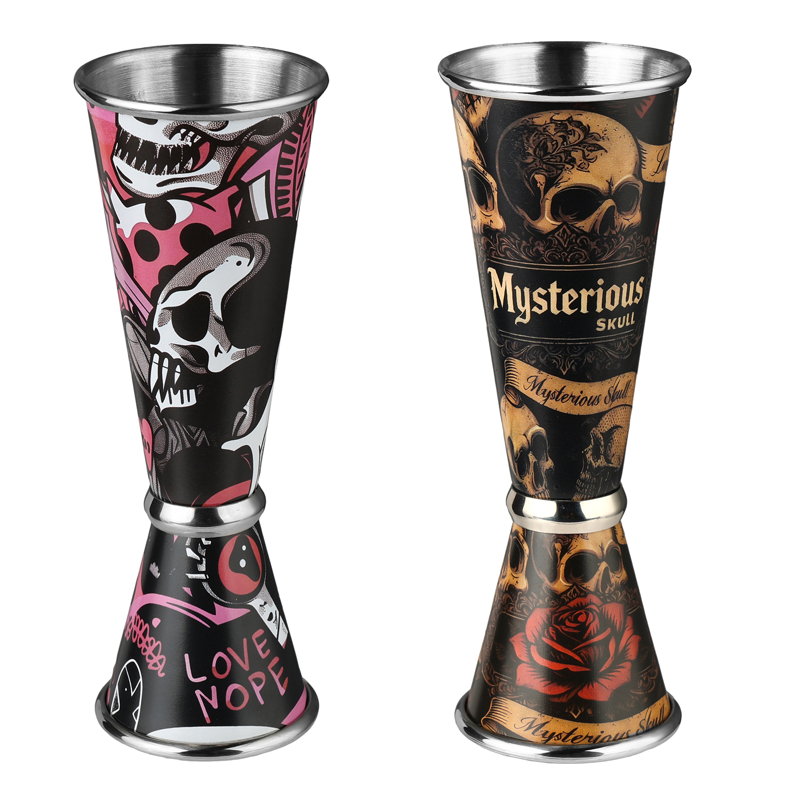 30/60ml Retro Skull Cocktail W - đánh giá và giá Spirit Measure Jigger