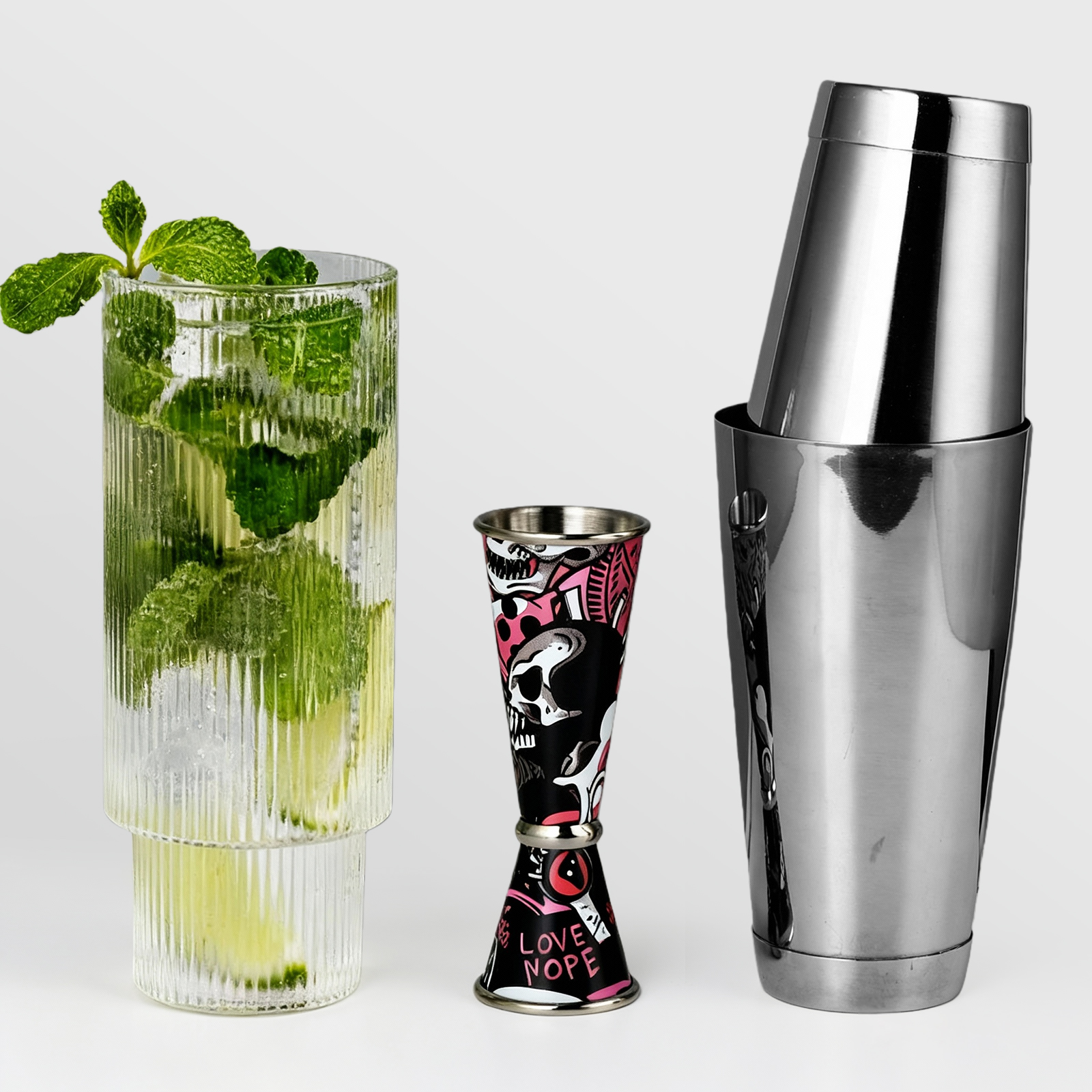 30/60ml Retro Skull Cocktail W - đánh giá và giá Spirit Measure Jigger
