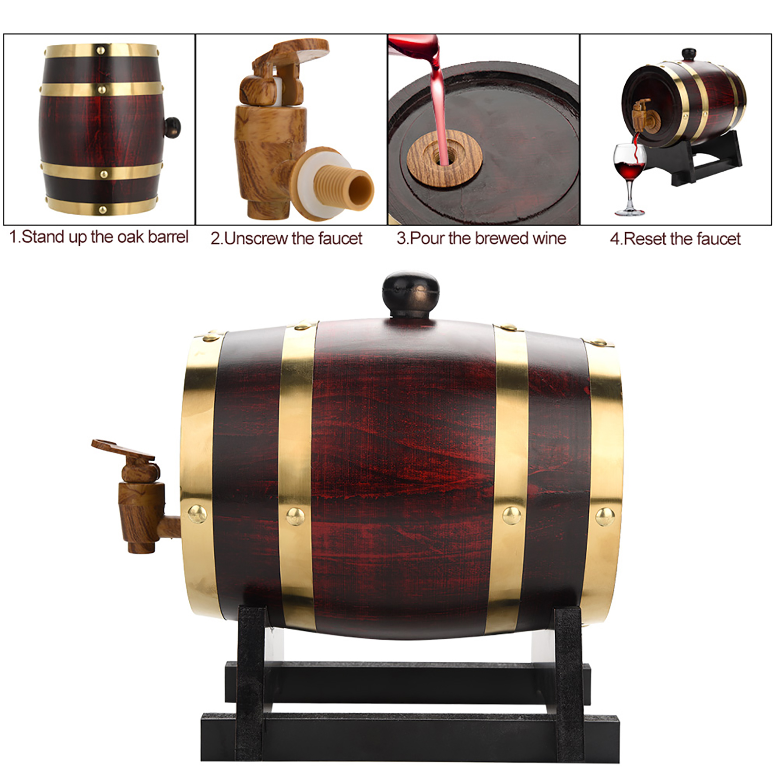Barrel for Beer Oak Timber Win - đánh giá và giá Wine Beer Rum