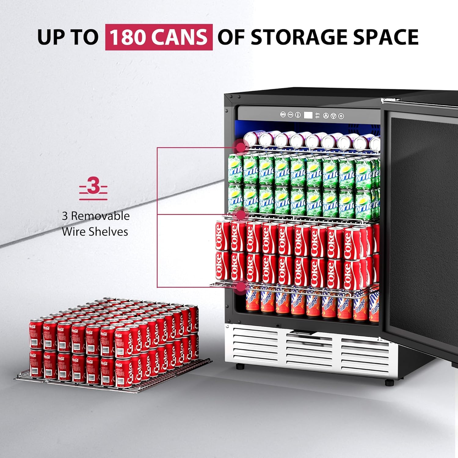 24 Inch Beverage Refrigerator  - đánh giá và giá Wine Beer Fridge Under Counter