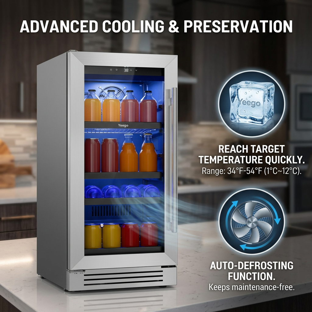 Under Counter Beverage Cooler  - đánh giá và giá Wine Beer Fridge Under Counter