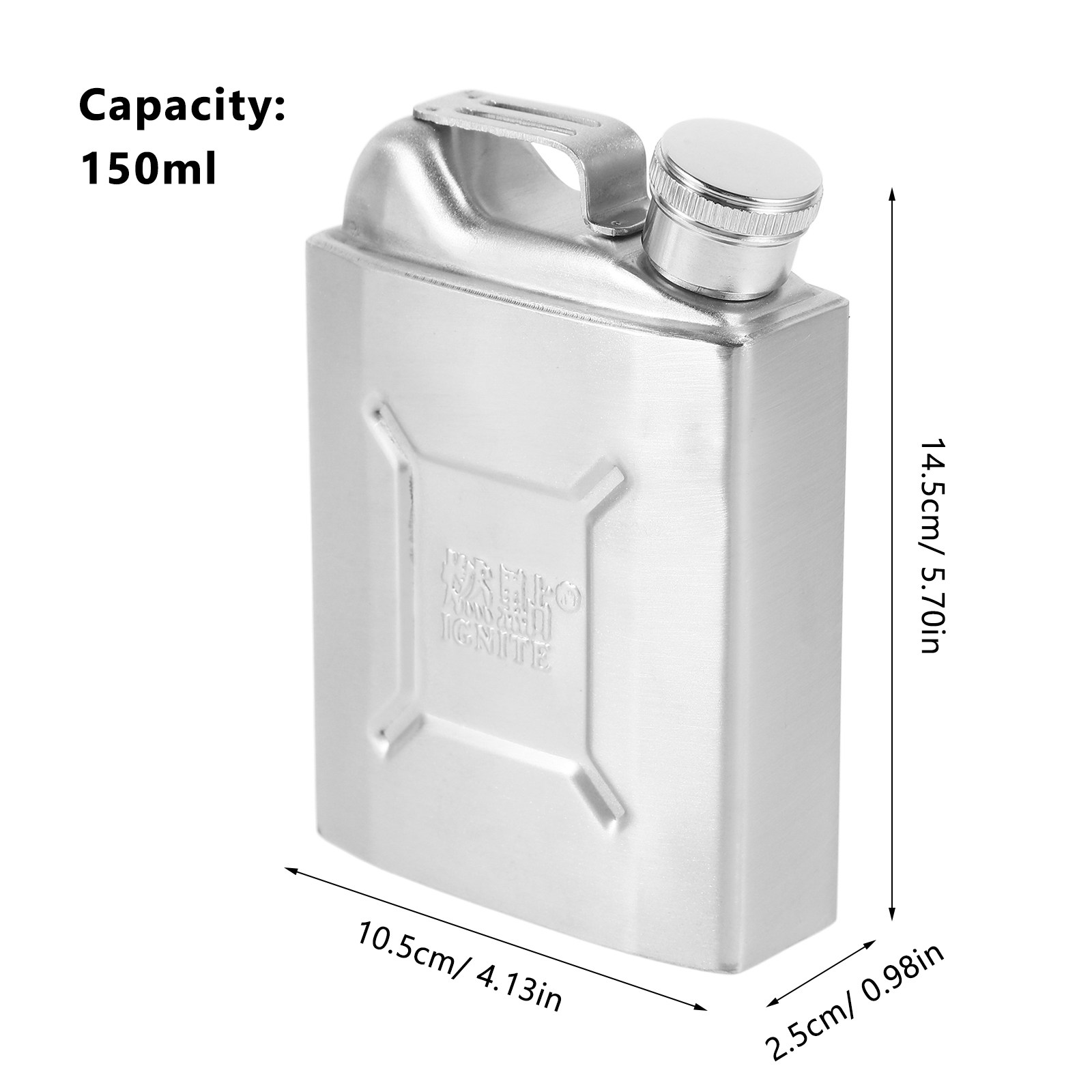 150Ml Mini Stainless Steel Fla - đánh giá và giá Wine Beer Rum