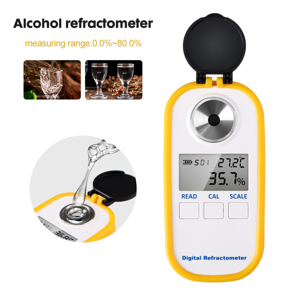 Digital Alcohol Refractometer  - đánh giá và giá Wine Beer Spirit