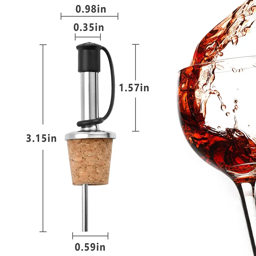 1PC Red Wine Cork Pourer Stain - đánh giá và giá Wine Beer Spirit