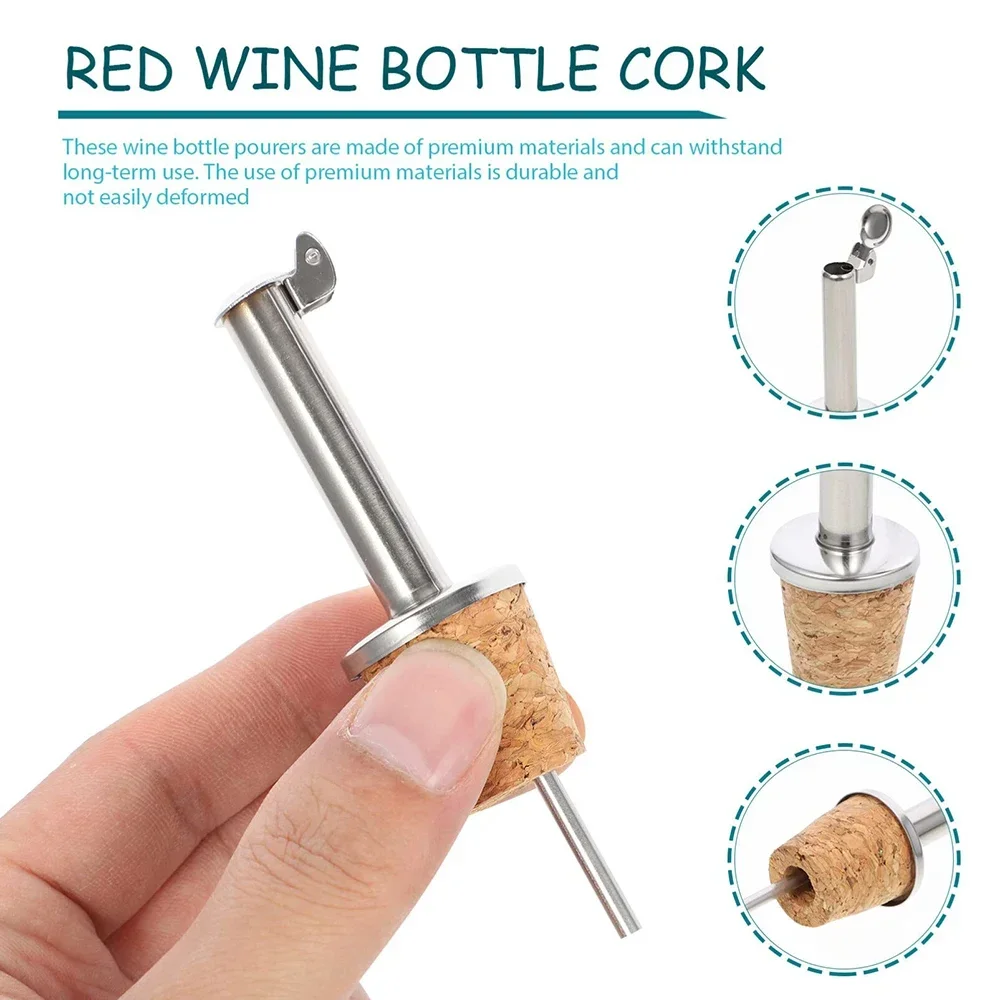 1PC Red Wine Cork Pourer Stain - đánh giá và giá Wine Beer Spirit