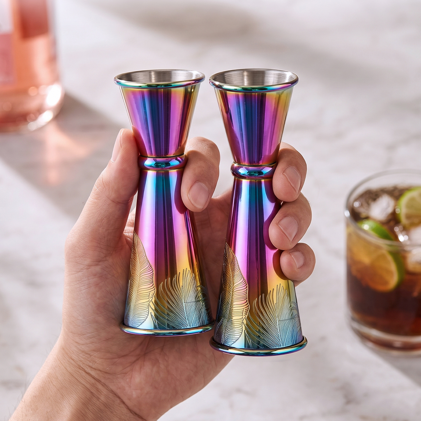 30/60ml Cocktail Bar Stainless - đánh giá và giá Spirit Measure Jigger