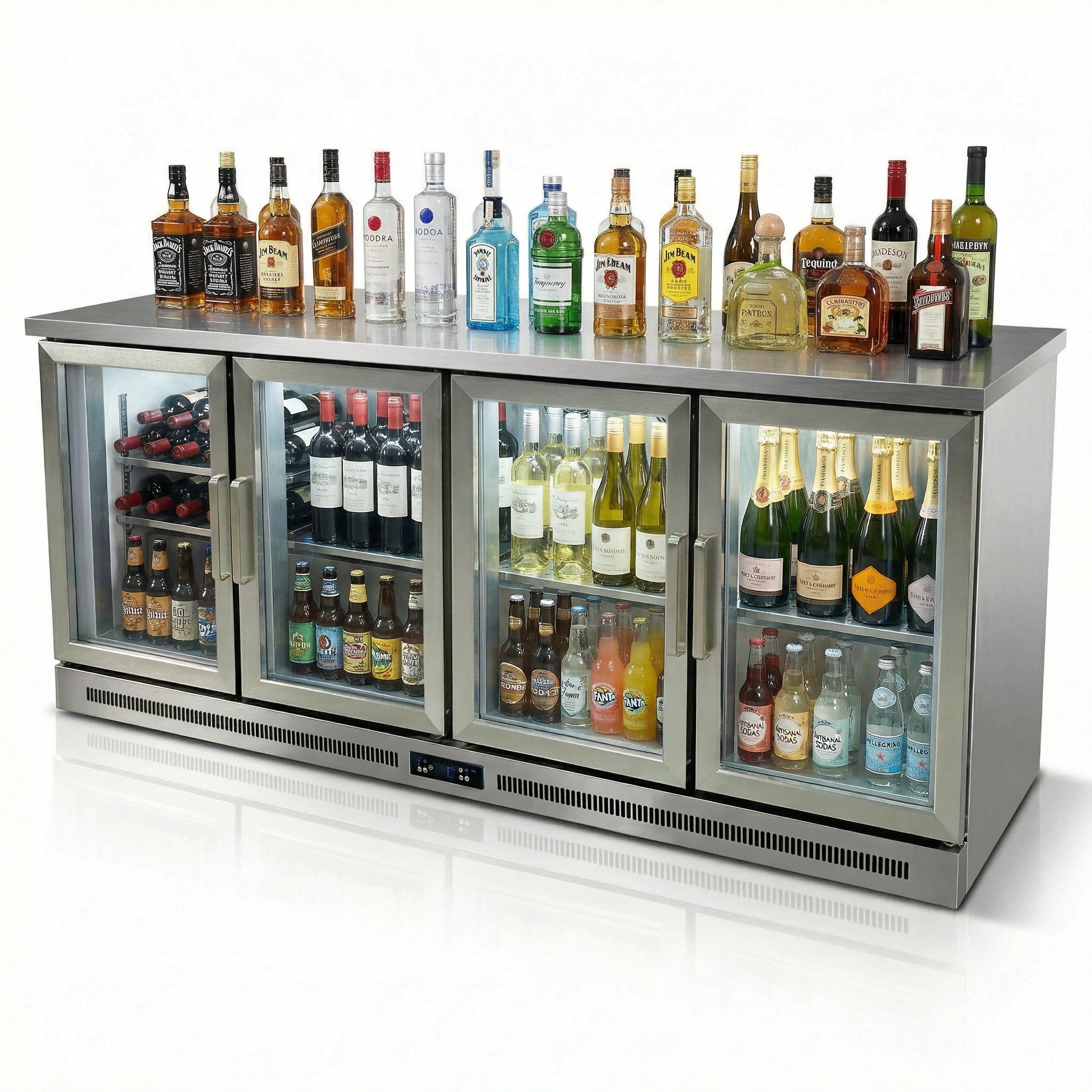 rd-Commercial Wine Cabinet Bar - đánh giá và giá Wine Beer Fridge Under Counter