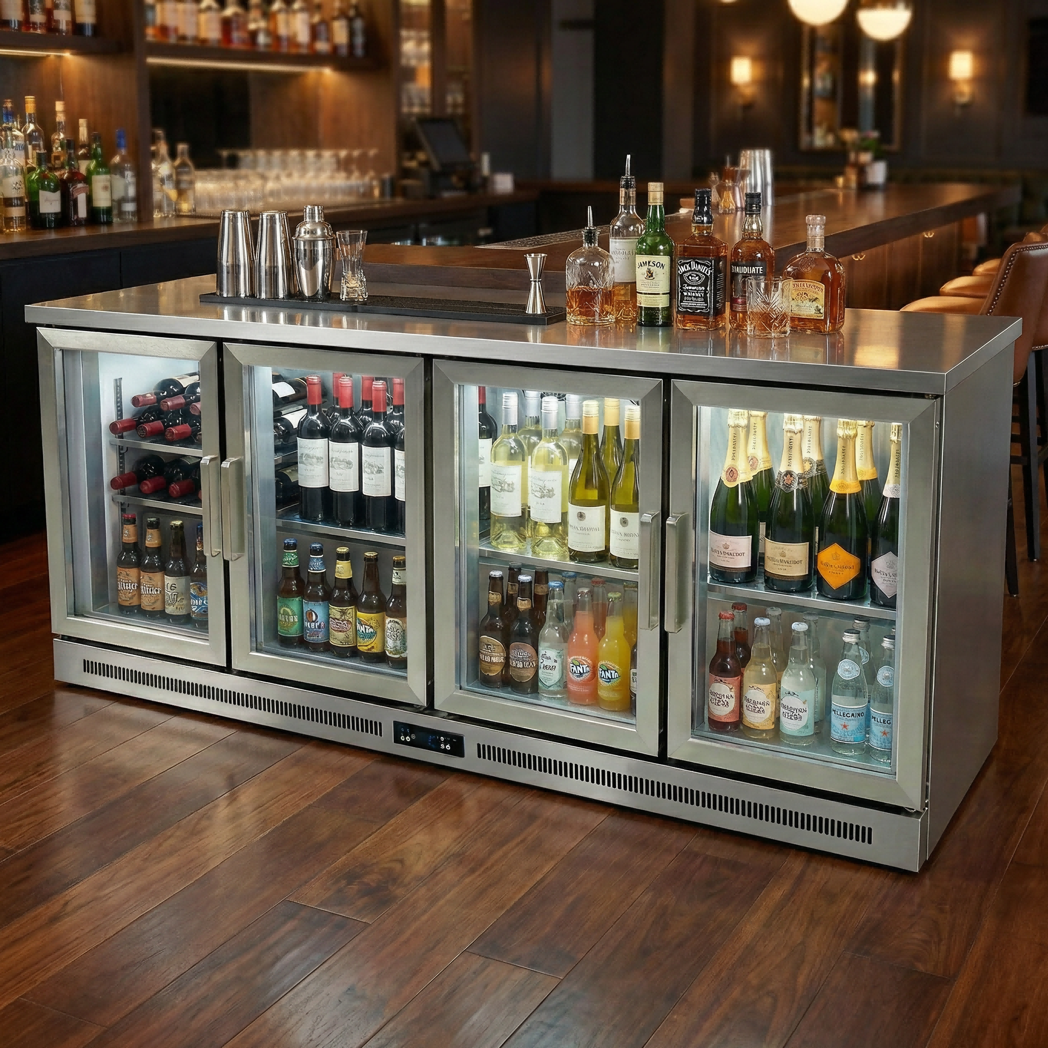 rd-Commercial Wine Cabinet Bar - đánh giá và giá Wine Beer Fridge Under Counter