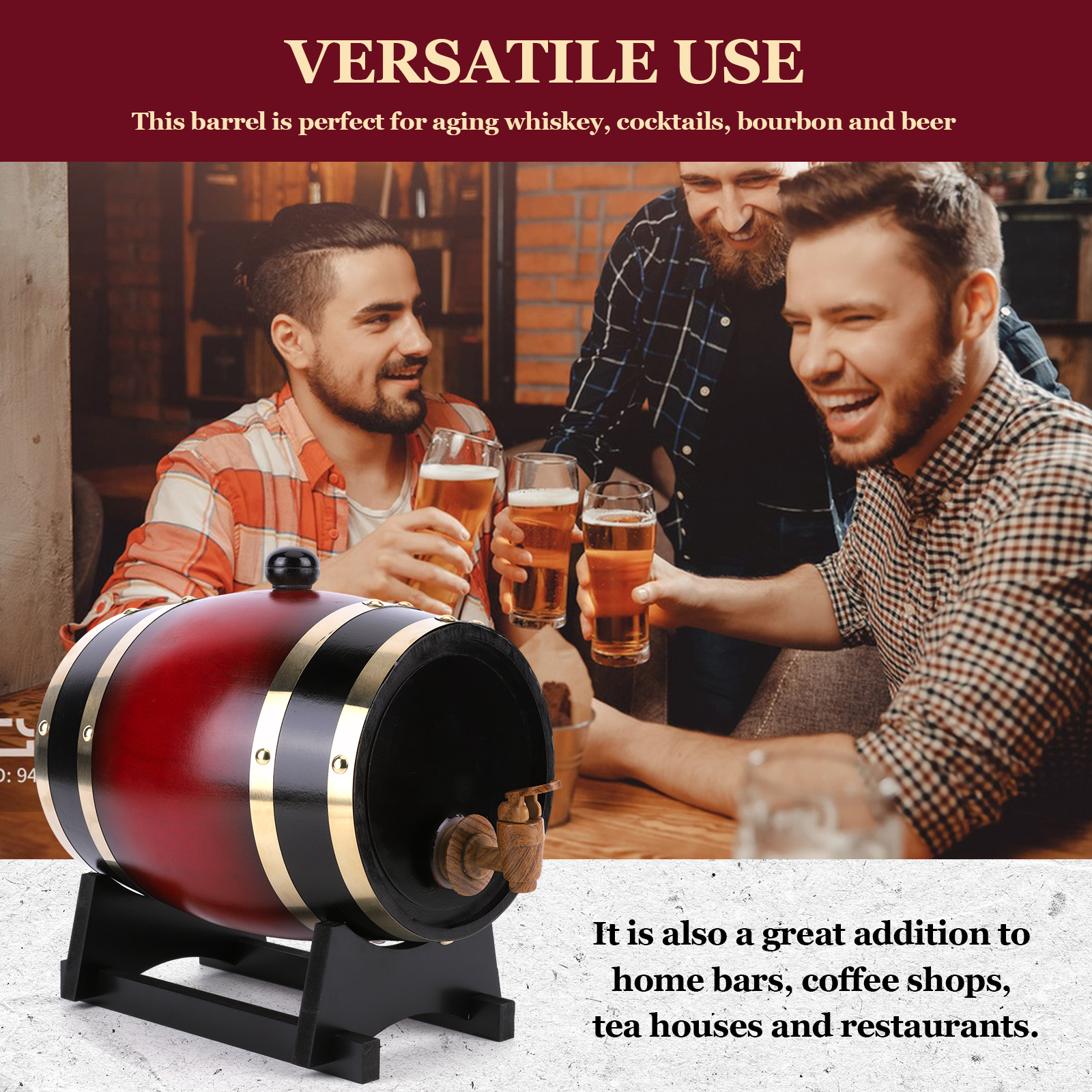 3L Wine Barrel With Faucet For - đánh giá và giá Wine Beer Rum