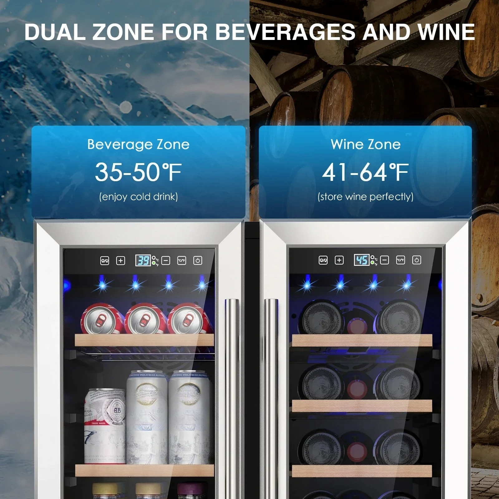Wine and Beverage Refrigerator - đánh giá và giá Wine Beer Fridge Under Counter