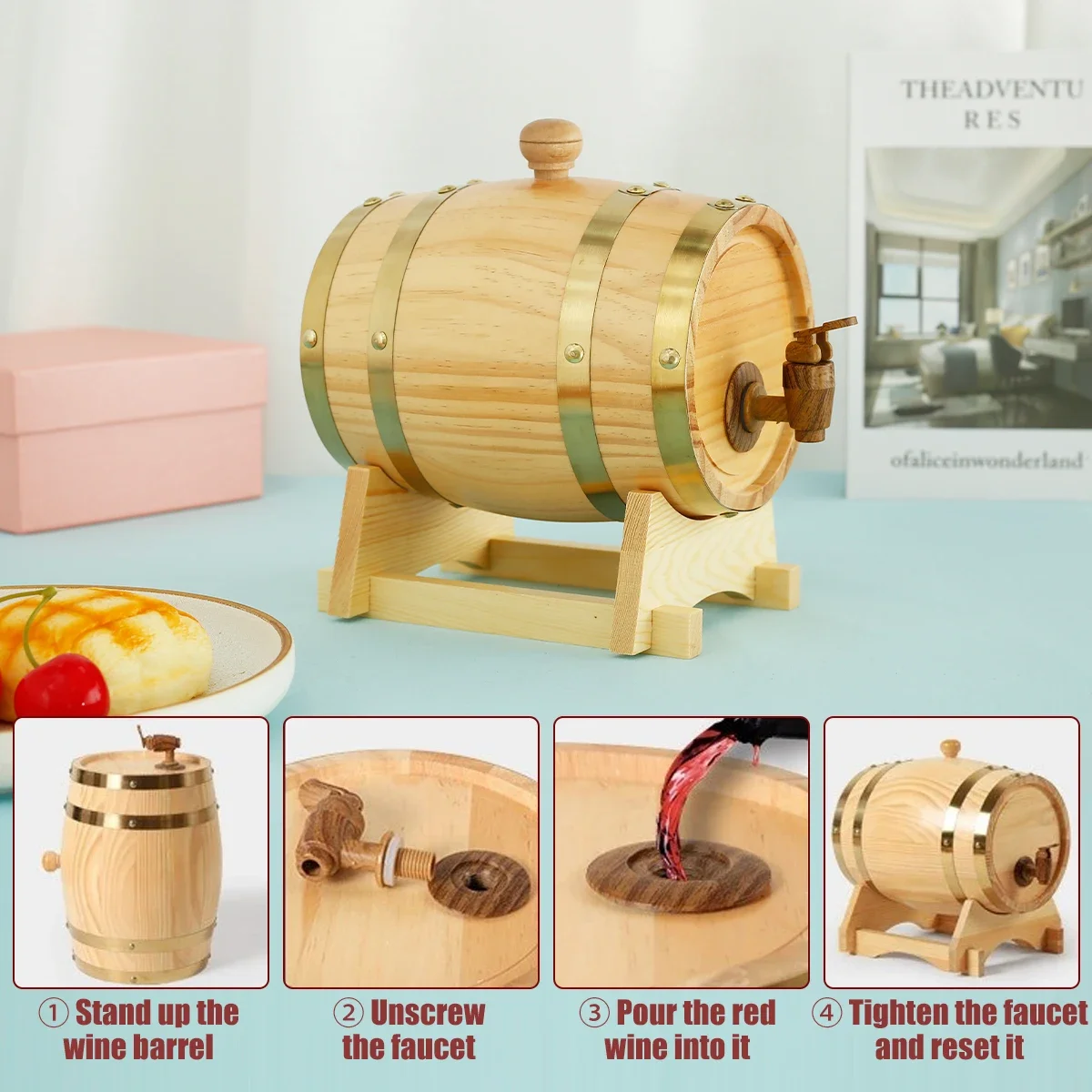 1.5L Wood Barrel Vintage Oak B - đánh giá và giá Wine Beer Rum