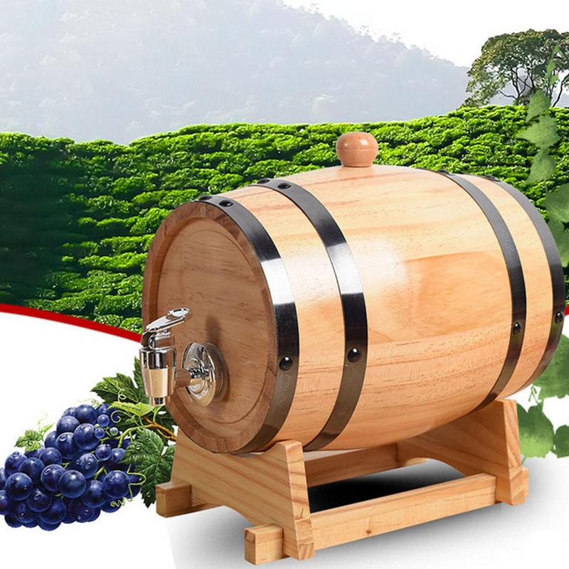 1L/1.5L/3L Wooden Wine Barrel  - đánh giá và giá Wine Beer Rum
