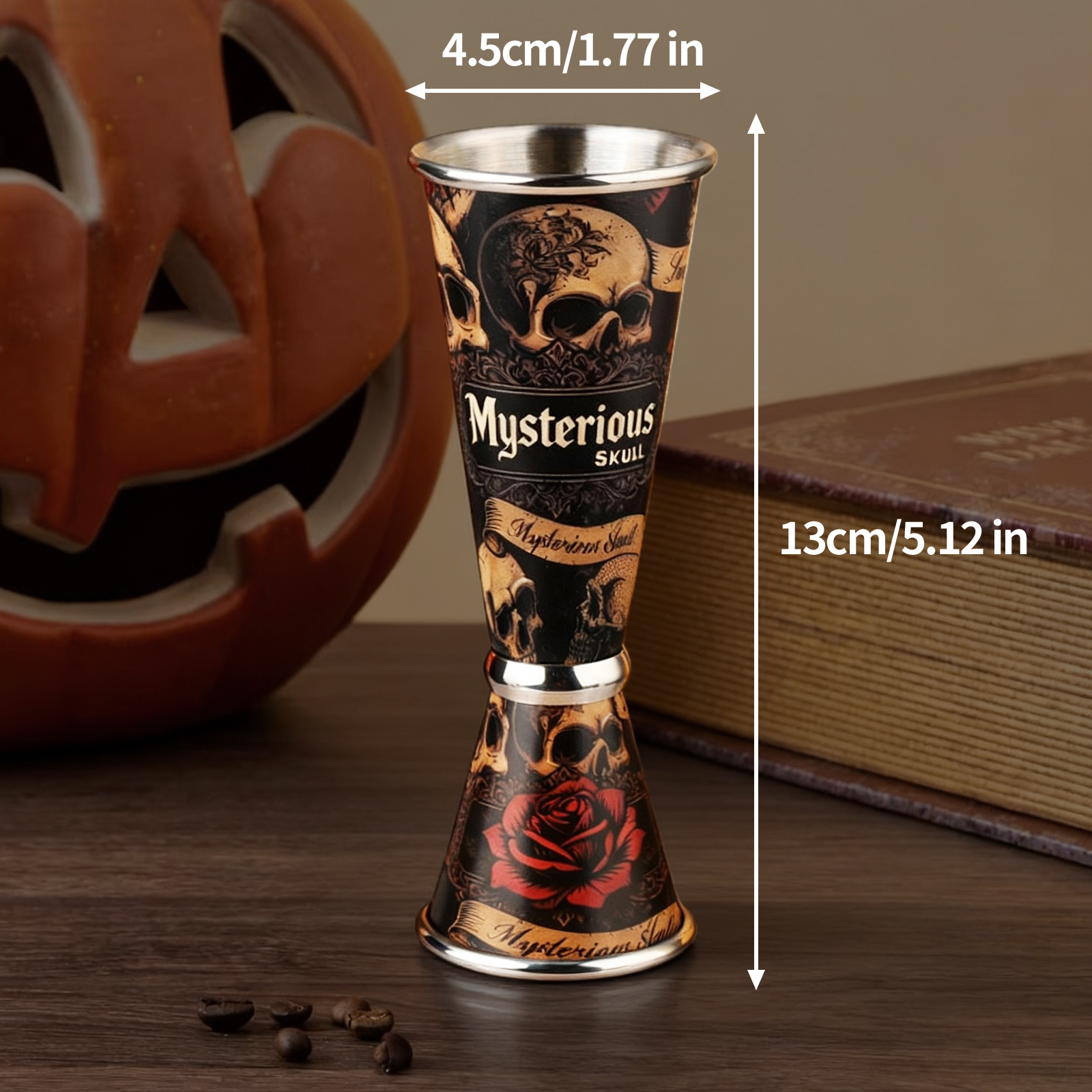 30/60ml Retro Skull Cocktail W - đánh giá và giá Spirit Measure Jigger