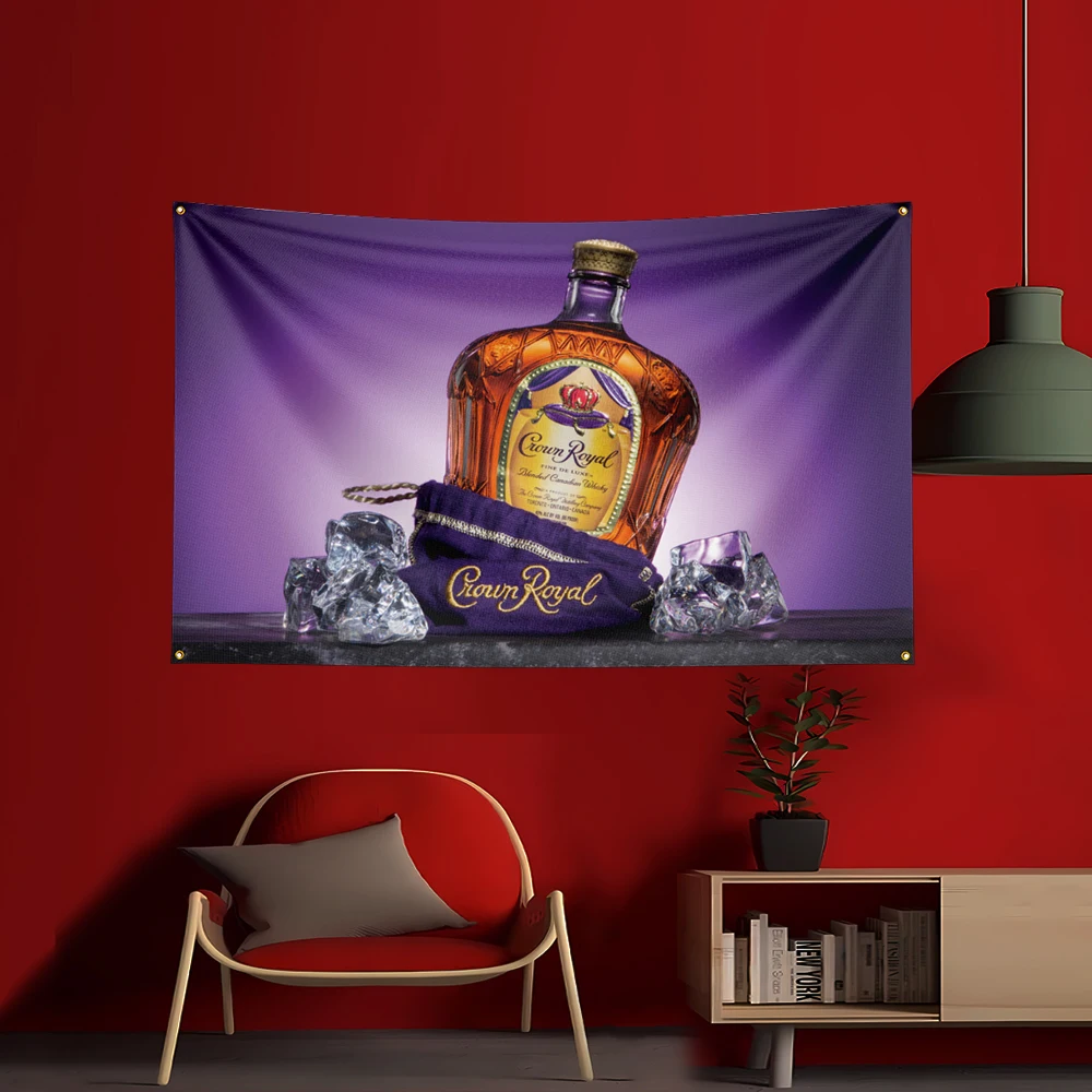 90X150CM Whisky c-Crown Royals - đánh giá và giá Wine Beer Rum