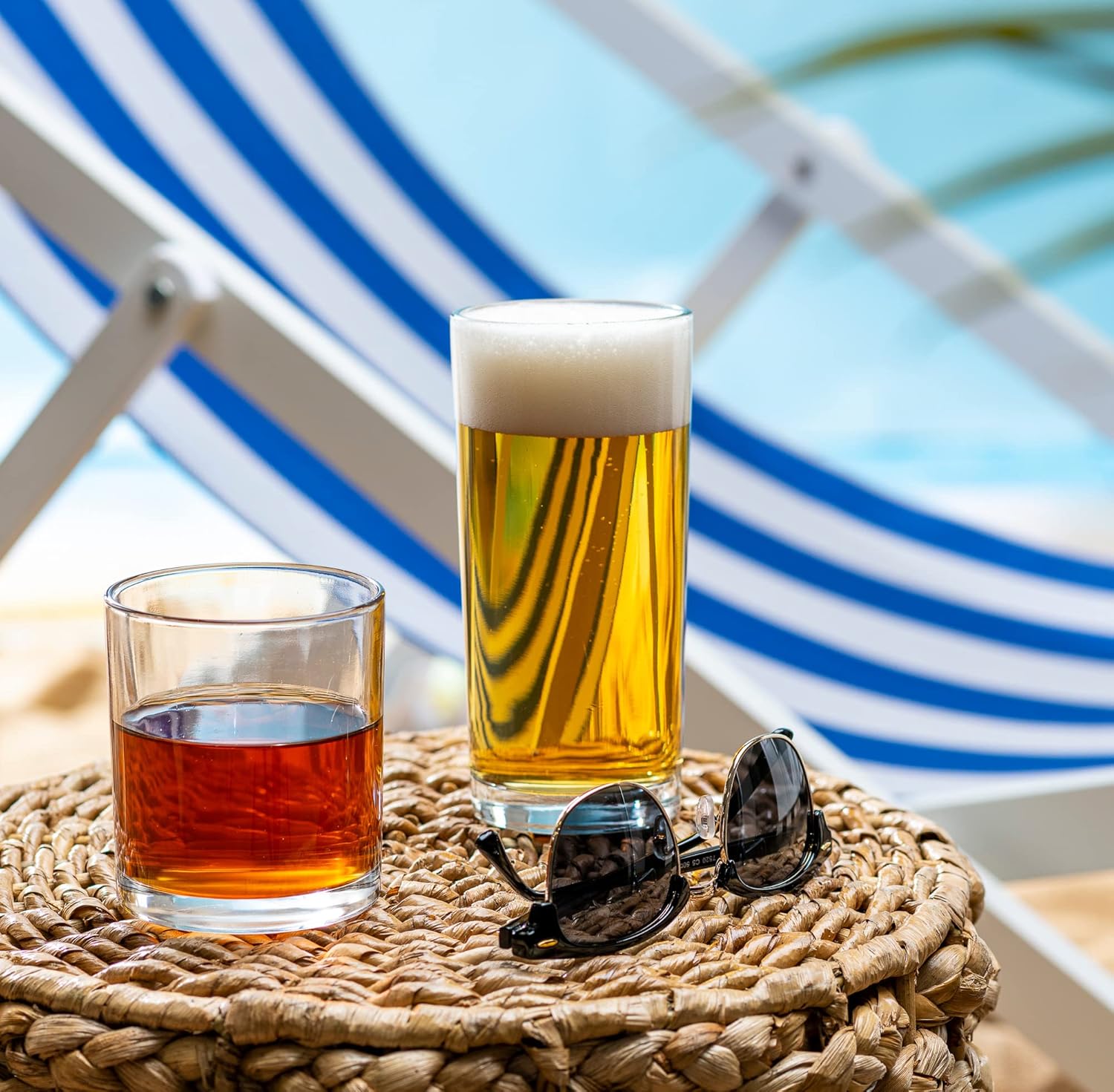 8-Piece Hurricane Glass Set: 4 - đánh giá và giá Wine In Beer Glass
