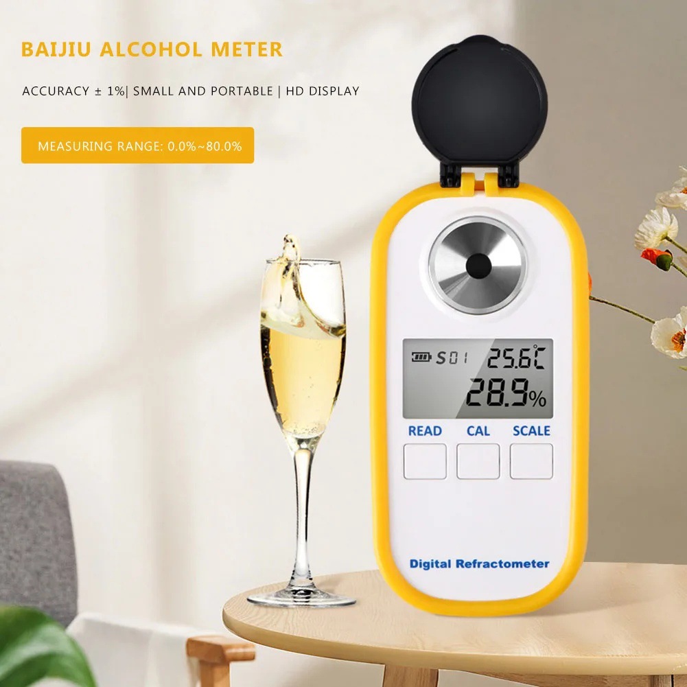 Digital Alcohol Refractometer  - đánh giá và giá Wine Beer Spirit