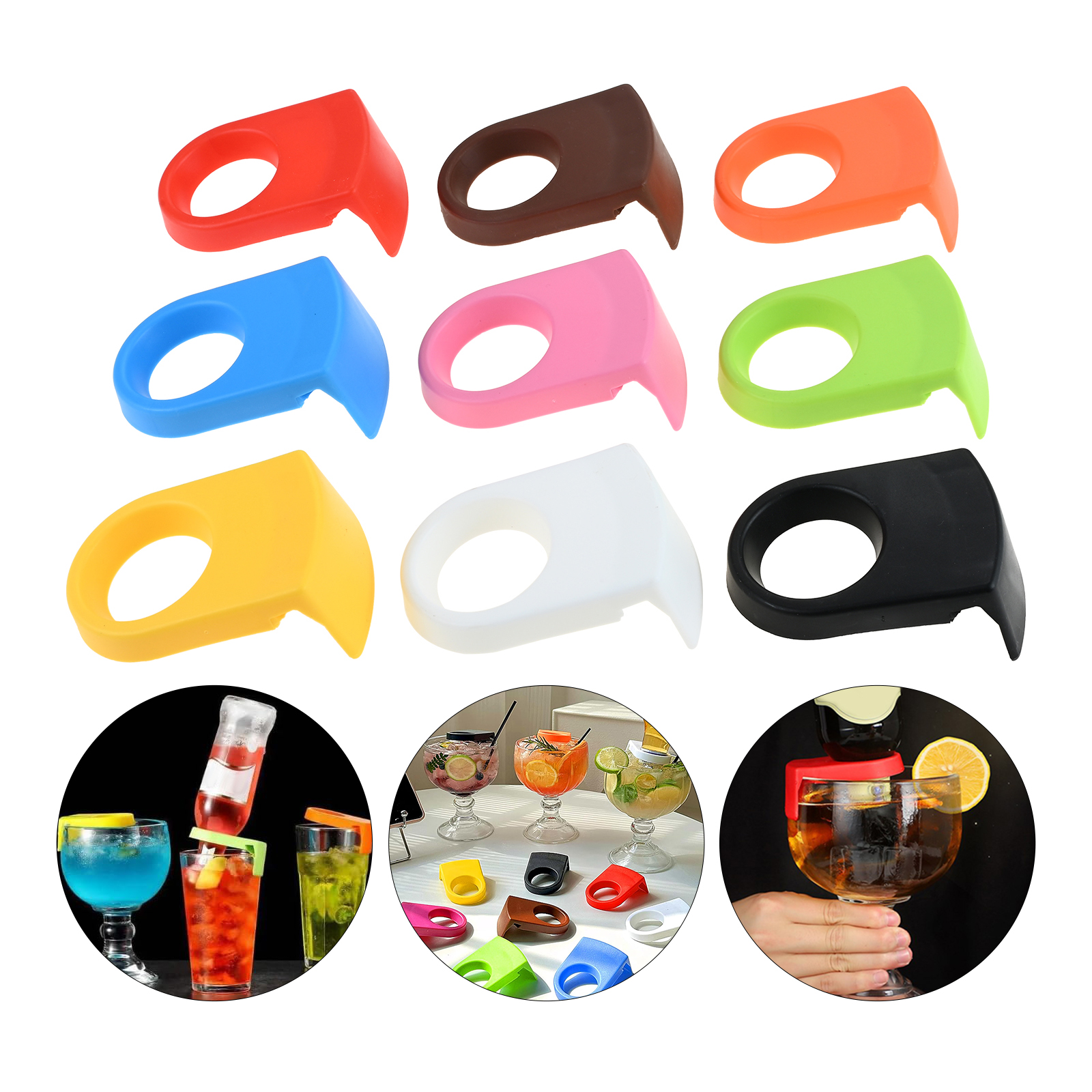 9Pcs Bottle Buckle Holder for  - đánh giá và giá Wine With Beer Mix